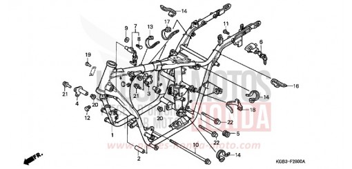 FRAME BODY VT125CX de 1999